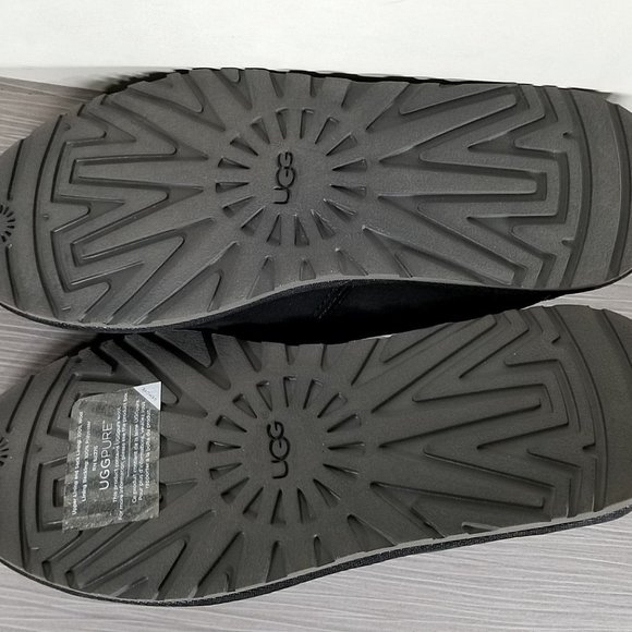 UGG Cooke Slipper, Black leather, Mens Size 8 / 40.5 - Picture 9 of 10